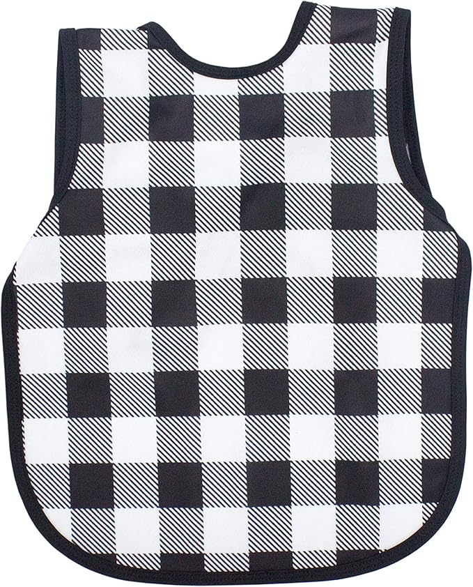 BapronBaby Animal Prints Bapron - No Neck Tie Safer Bib - Baby & Toddler - Soft Waterproof - PVC, BPA & Phthalate Free - 6m+