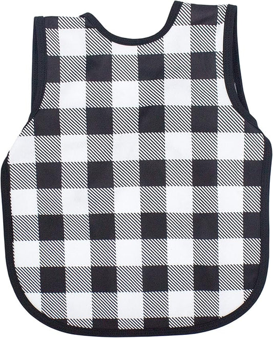 BapronBaby Animal Prints Bapron - No Neck Tie Safer Bib - Baby & Toddler - Soft Waterproof - PVC, BPA & Phthalate Free - 6m+