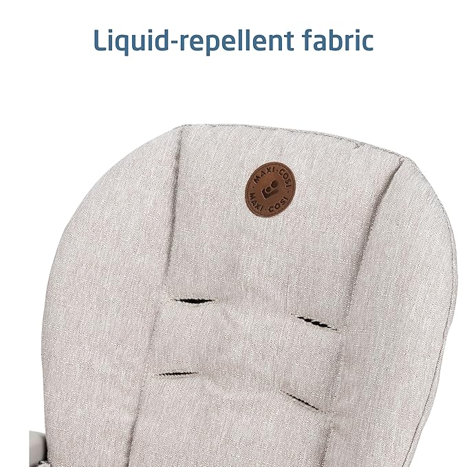 Maxi-COSI Minla 6-in-1 High Chair for Babies & Toddlers, Portable Foldable Highchair, EcoCare Fabric, 9 Heights, 5 Reclines, 4 Tray Positions, Truffle