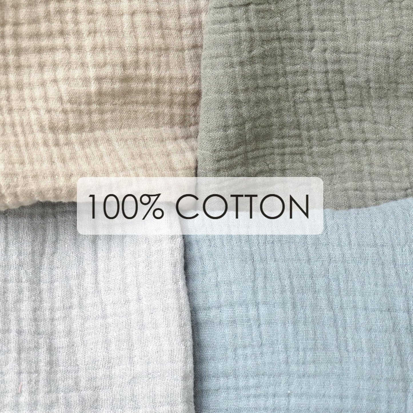 Muslin Nursing Covers for Breastfeeding, Privacy Breast Feeding Cover with Arch Neckline for Mom and Baby, Breathable 100% Cotton Nursing Apron Multi-use Stroller Cover