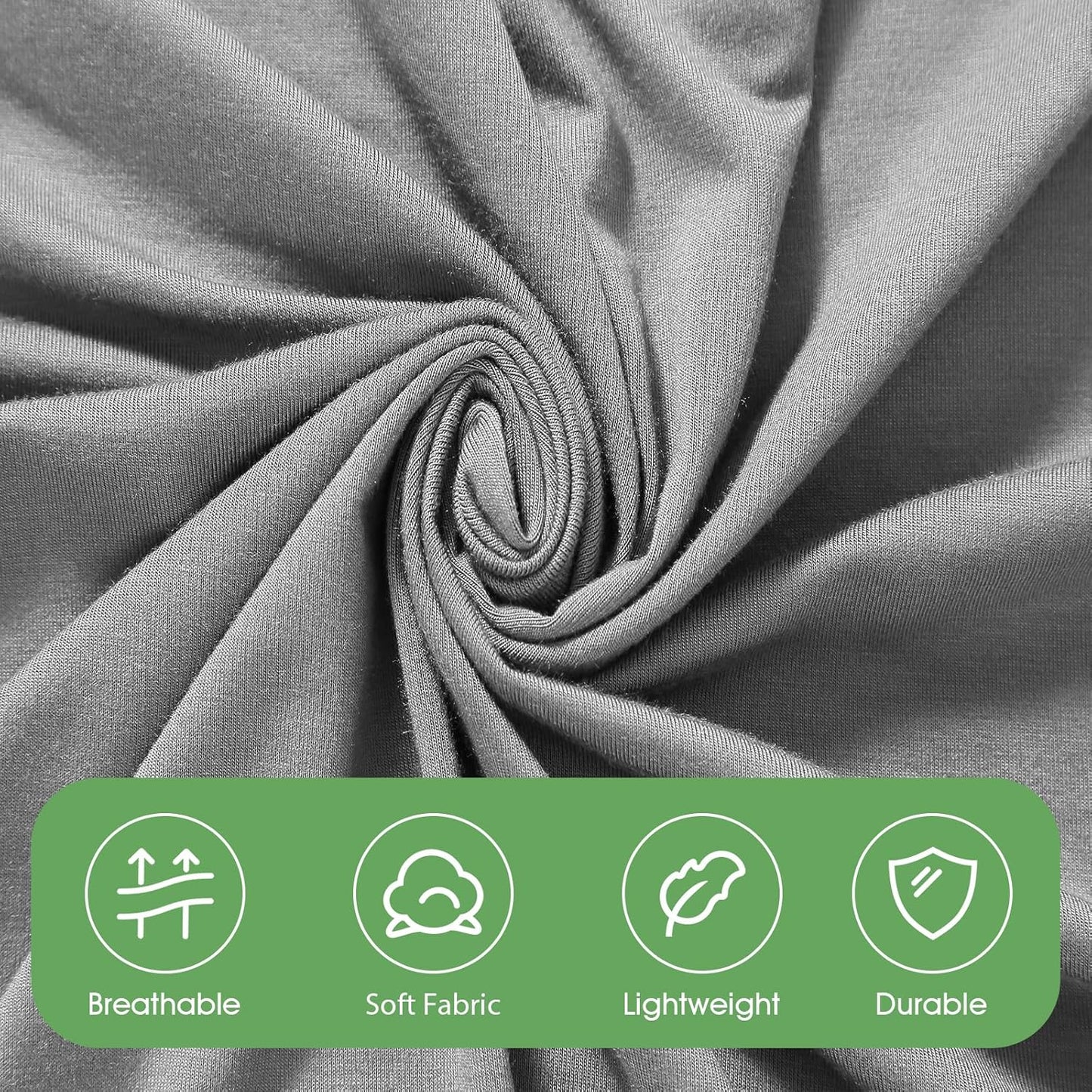 iEvolve Cotton Knitted Baby Swaddle Blanket with Hat Headband Set Newborn Swaddle Wrap Receiving Blankets for Baby Girl Boy 35" x 35"(Dark Grey)