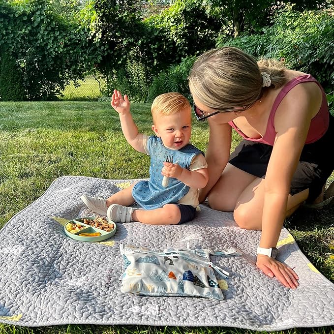 BapronBaby Animal Prints Bapron - No Neck Tie Safer Bib - Baby & Toddler - Soft Waterproof - PVC, BPA & Phthalate Free - 6m+