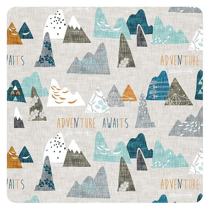 BapronBaby Adventure Awaits Bapron - No Neck Tie Safer Bib for Baby & Toddler - Soft Waterproof Stain Resistant - Machine Washable - Sz Preschool 3-5yrs