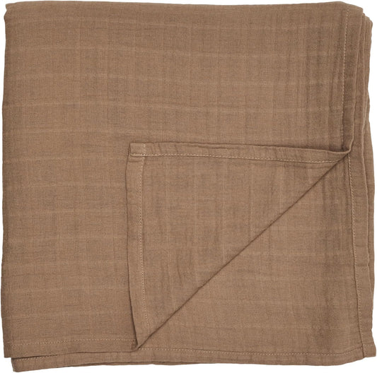 Swaddle - 100% Organic Cotton - Muslin Swaddle Blankets for Newborn, 47" x 47" (Natural)
