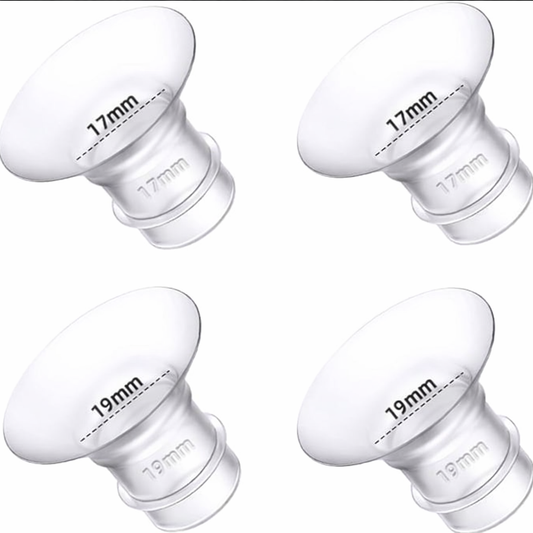 Flange Inserts 17mm 19mm for Medela,Spectra 24mm Shields/Flanges,Compatible with TSRETE,CPPSLEE,Momcozy S9Pro/S9/S12Pro/S12 Wearable Breast Pump,Reduce 24mm Nipple Tunnel Down to 4pcs